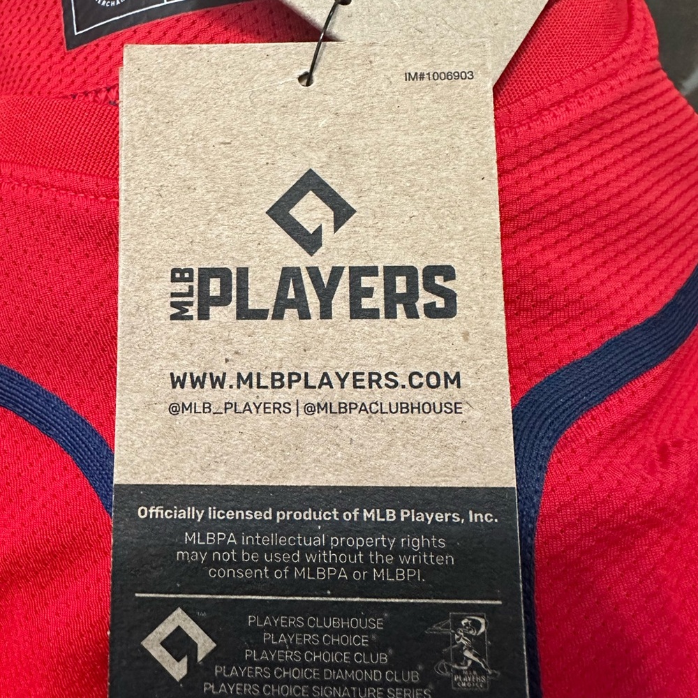 Nike Men's Atlanta Braves Ronald Acuña Jr. #13 Red Alternate Baseball Jersey - Picture 9 of 15